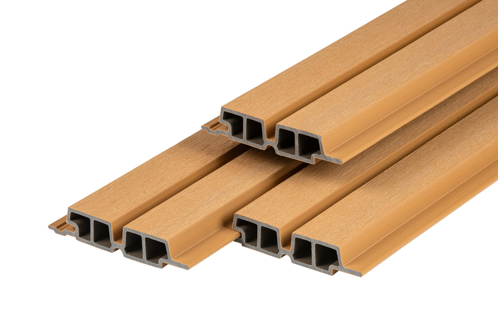 PuraTech 55 composiet dubbel profiel 3,3 x 17,0 x 390 cm, cedar, fijne houtnerf