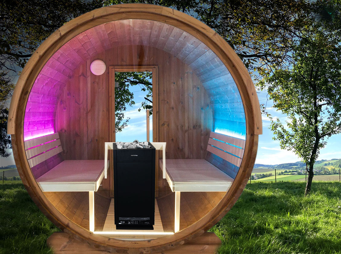 LED-set sauna 180 cm, 2 strips incl. toebehoren