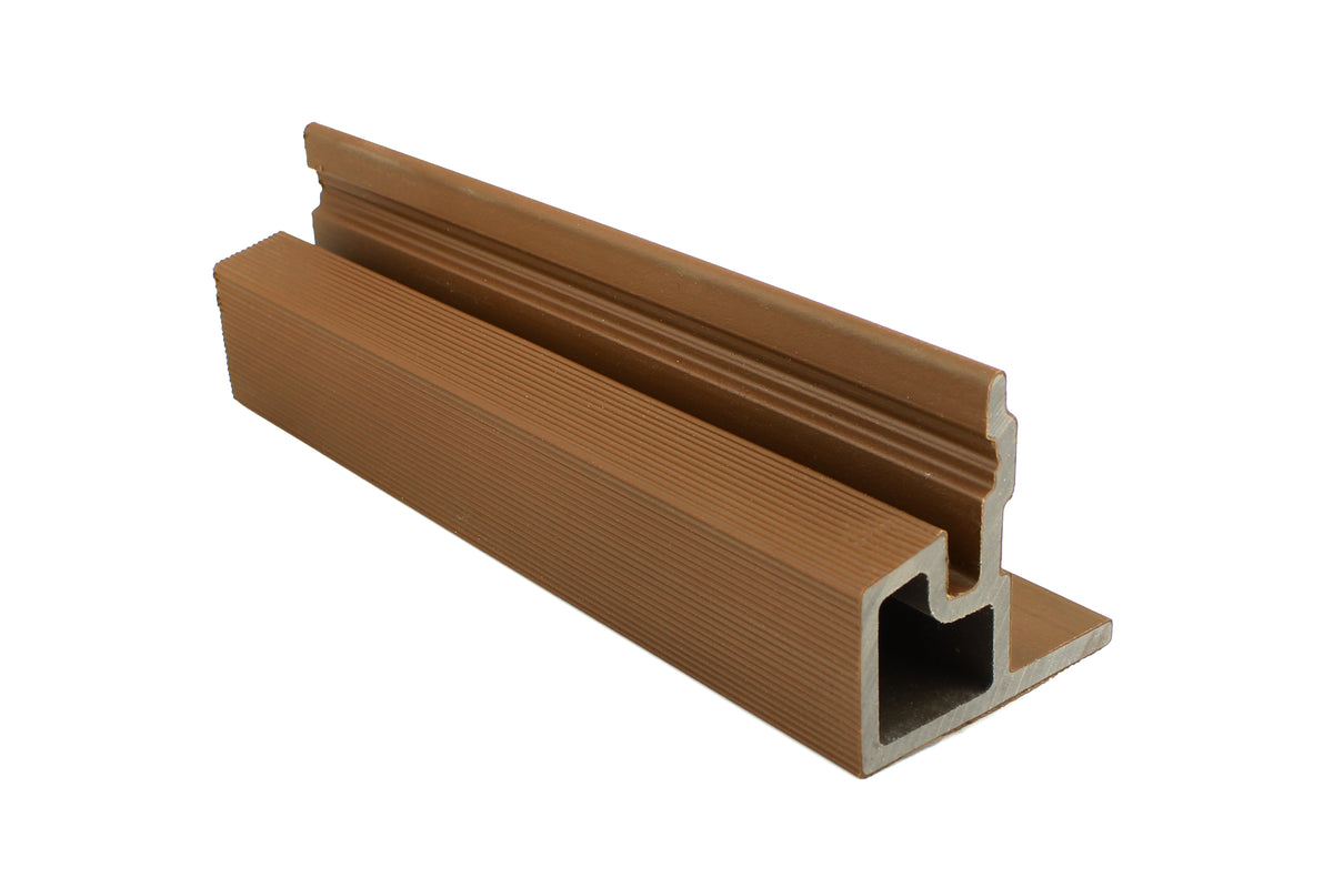 PuraTech composiet eindprofiel 5,8 x 5,8 x 290 cm, teak