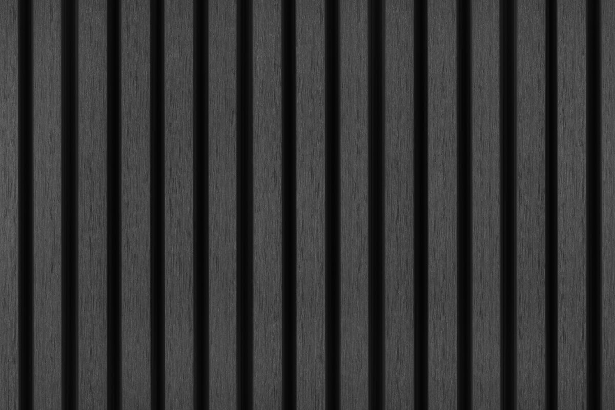 PuraTech 30 composiet triple profiel 3,3 x 17,0 x 390 cm, ebony black, fijne houtnerf