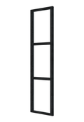 Steellook glaswand B45 x H212 cm, zwart