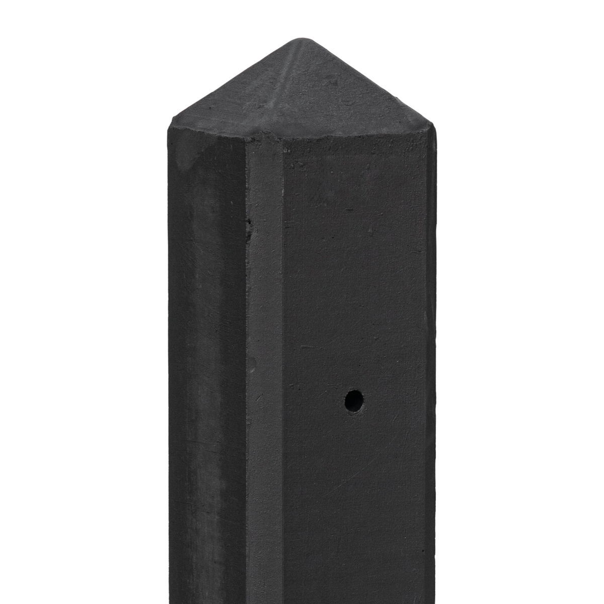 Berton©-motiefpaal Schie antraciet gecoat diamantkop 10 x 10 x 280 cm eindmodel