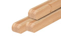 Douglas paal 8,8 x 8,8 x 190 cm, gedroogd, geschaafd, ronde kop
