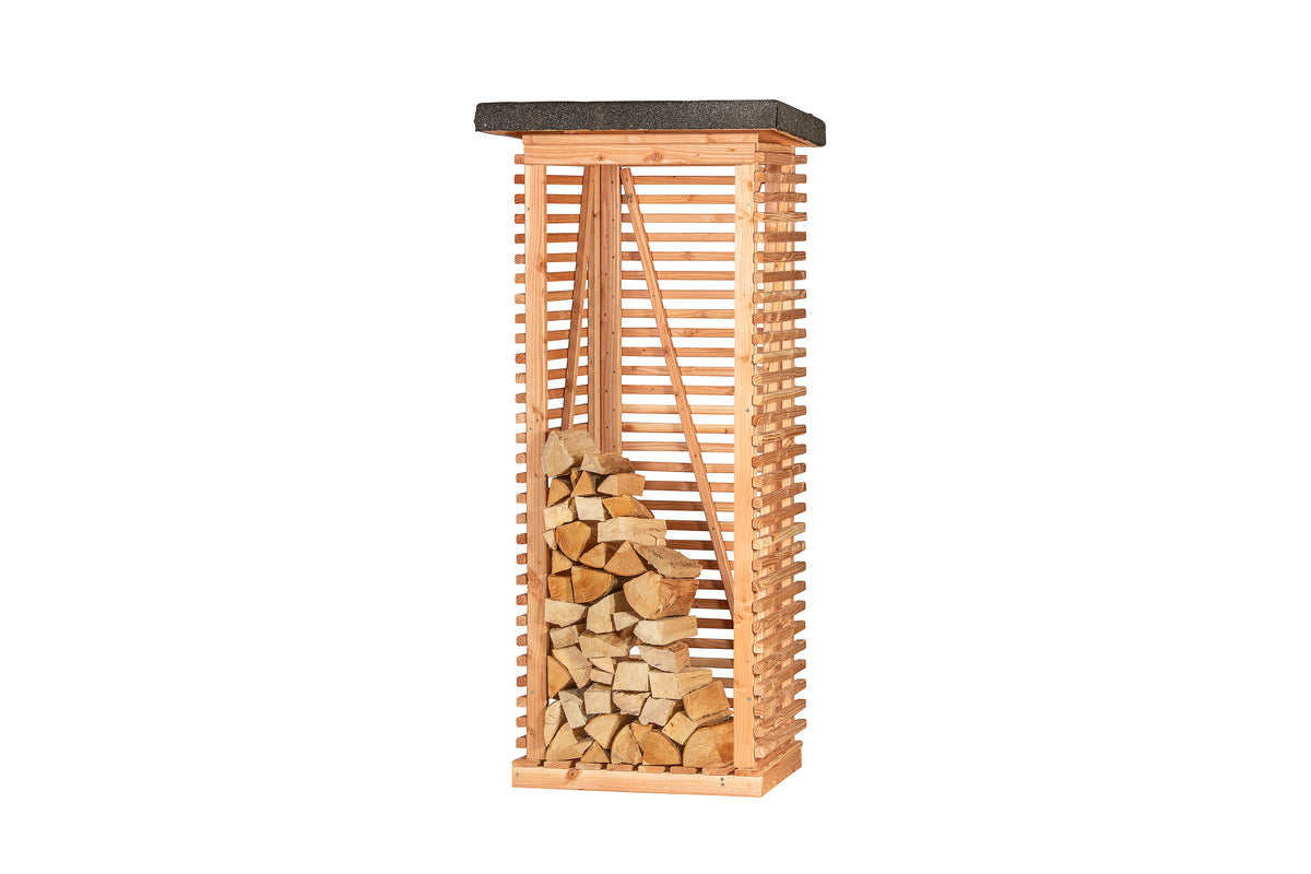 Openhaardhout berging, douglas B85 x D80 x H190 cm