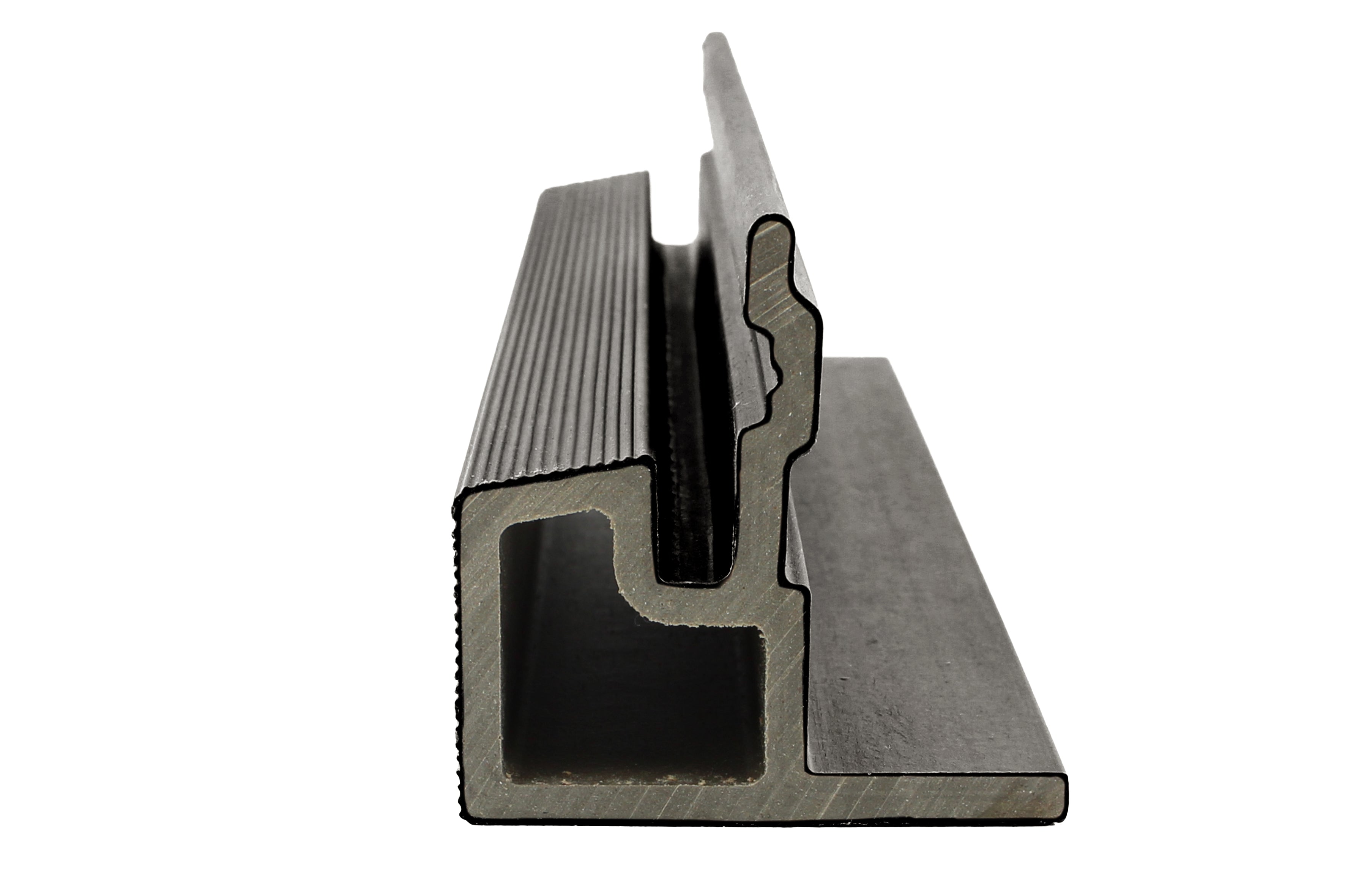 PuraTech composiet eindprofiel 5,8 x 5,8 x 290 cm, dark grey