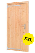 Douglas enkele klampdeur XXL B1200xH2150mm buitenmaat, linksdraaiend (rvs / verzinkt beslagset)