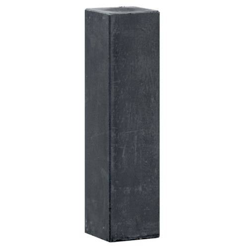 Berton© betonpoer 12,0 x 12,0 x 60,0 cm, antraciet, M16-bus, kleine velling