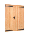 Douglas dubbele klampdeur XXL B2254xH2150mm buitenmaat, linksdraaiend (beslagset zwart)