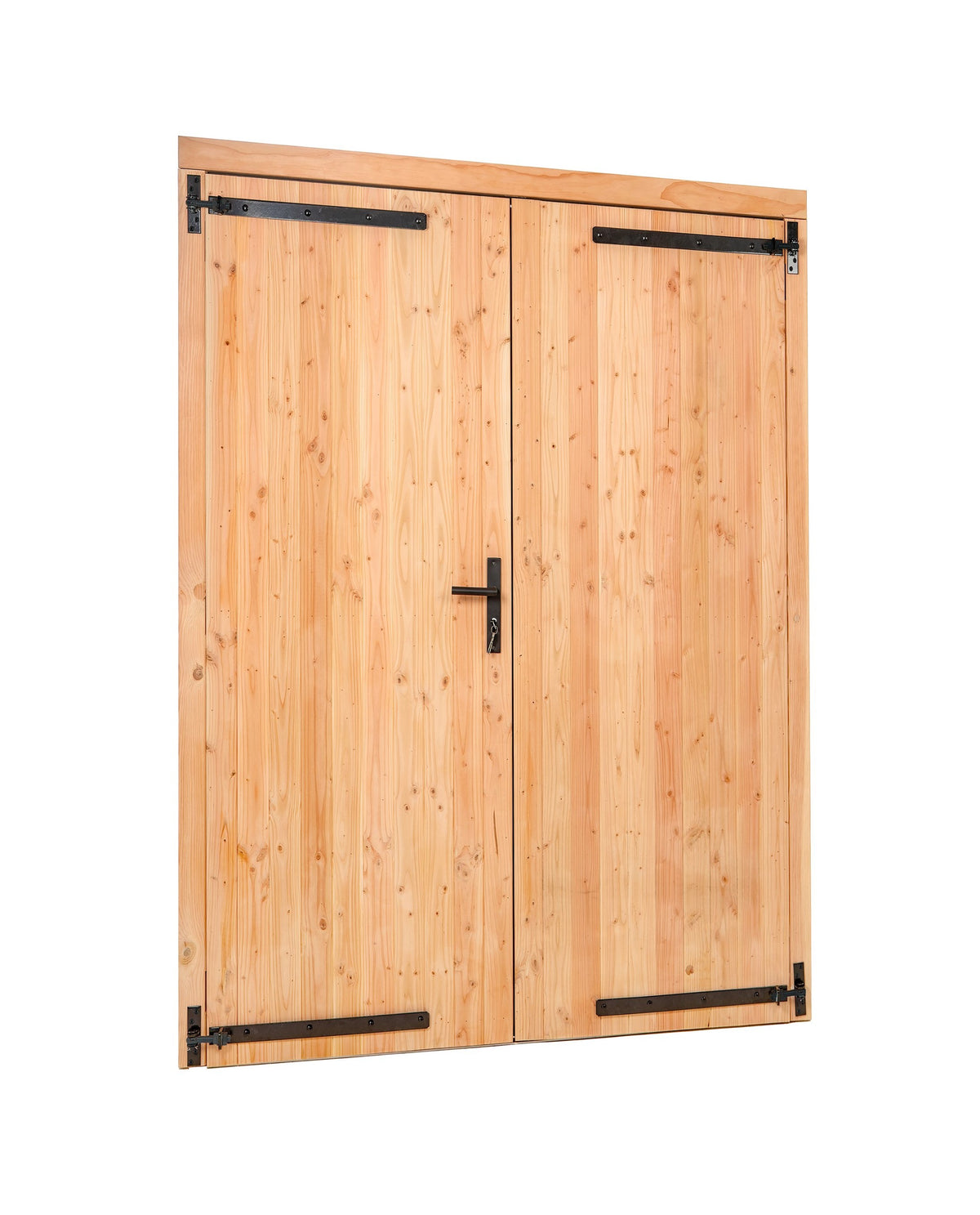 Douglas dubbele klampdeur XXL B2254xH2150mm buitenmaat, linksdraaiend (beslagset zwart)