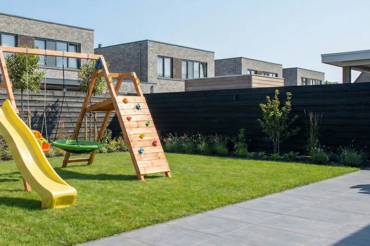 Aanbouwschommel speeltoestel Challenger, douglas
