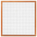 Gaaselement vuurverzinkt maaswijdte 7,5 x 7,5 cm met robuust kader hardhout 4,4 x 6,8 cm H180 x B180 cm
