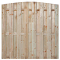 Tuinscherm Den Haag toog, groen geïmpregneerd grenen, geschroefd, 18-planks (15+3) 180 x 180 cm