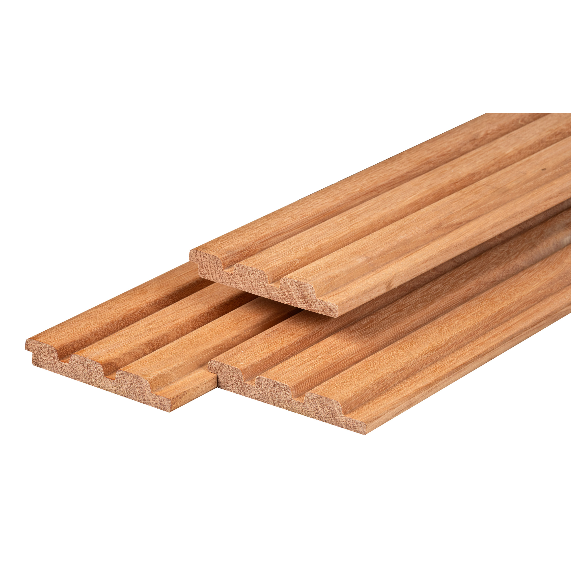 Bangkirai hardhout triple profiel 2,2 x 14,5 x 400 cm geschaafd