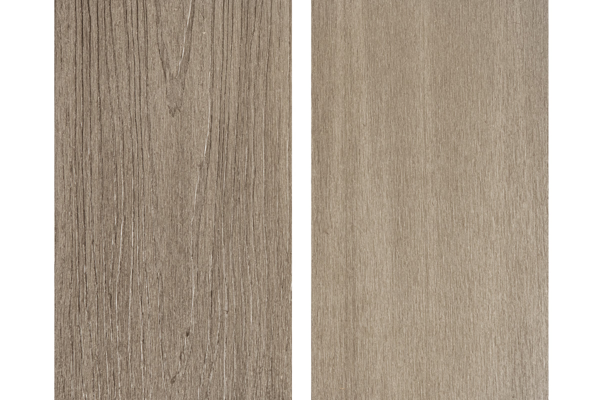 PuraShield composiet eindplank  2,3 x 13,8 x 300 cm, light grey, fijne houtnerf, clip systeem
