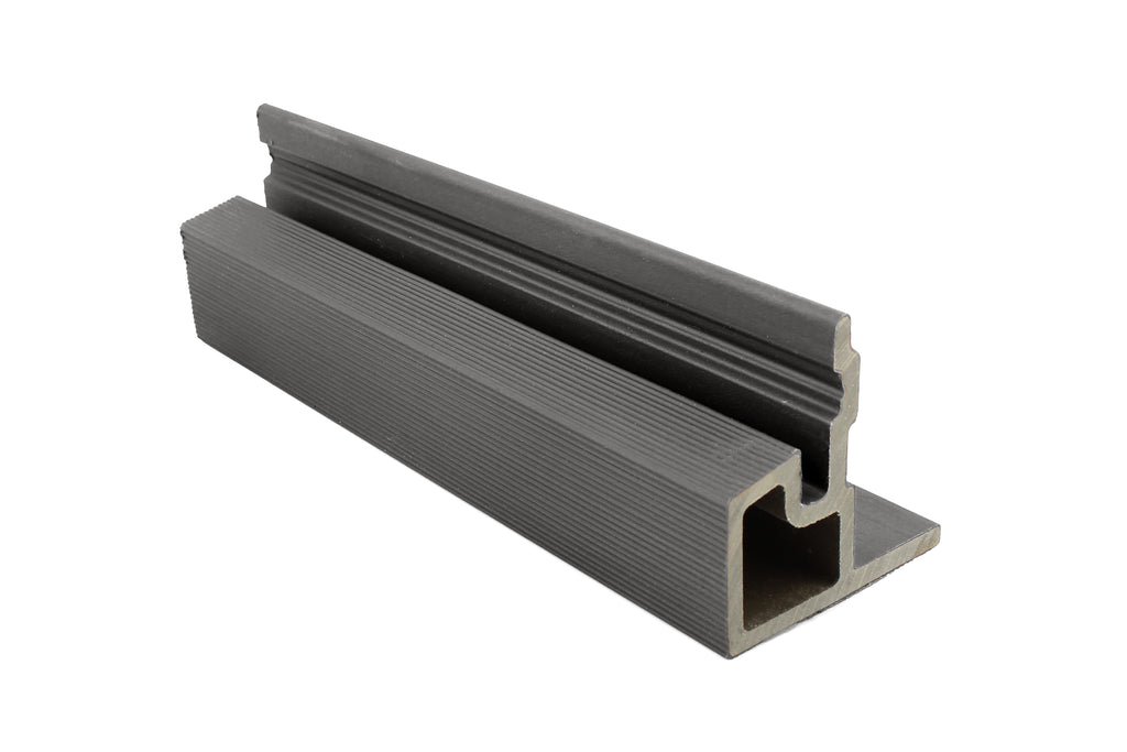 PuraTech composiet eindprofiel 5,8 x 5,8 x 290 cm, dark grey