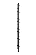 Flex Fence zwart gepoedercoat zelfbouwpakket lengte 96 cm