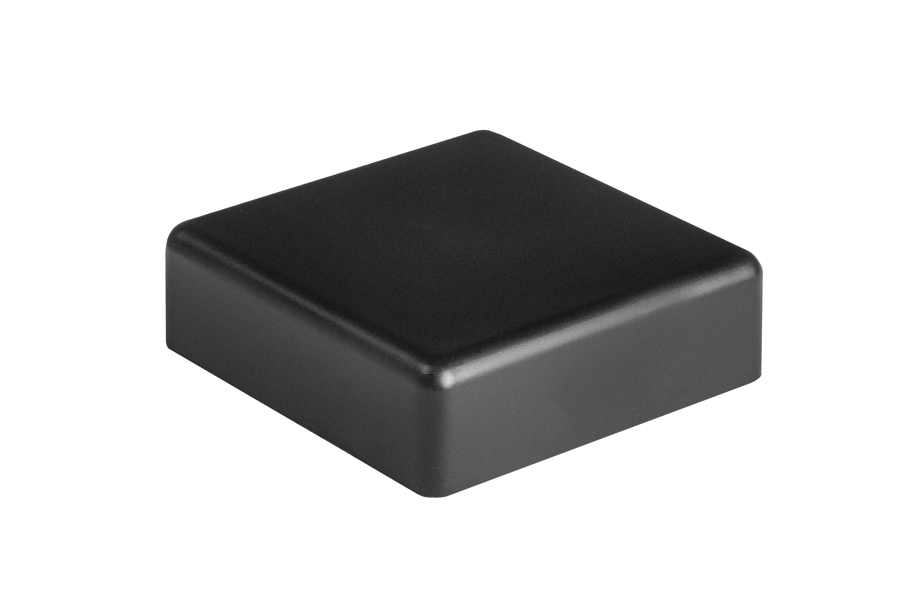 PuraFence aluminium paal incl. paalkap en paalhouder 7,5 x 7,5 x 192 cm, zwart