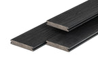 PuraShield composiet vlonderplank 2,3 x 13,8 x 400 cm, ebony black, massief, fijne houtnerf, clip systeem
