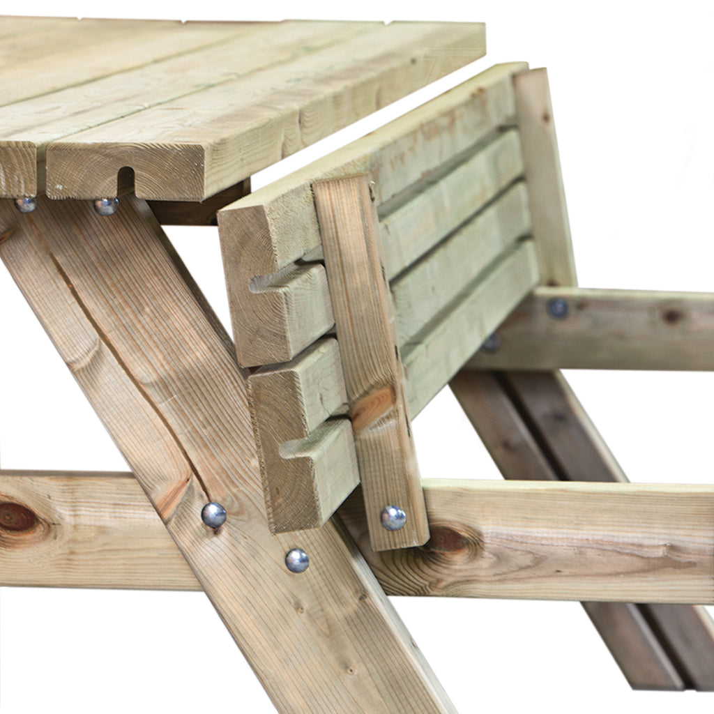 Picknicktafel Superieur 300 cm vuren gedroogd, groen geïmpregneerd