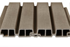 PuraTech 55 composiet dubbel profiel 3,3 x 17,0 x 390 cm, light grey, fijne houtnerf