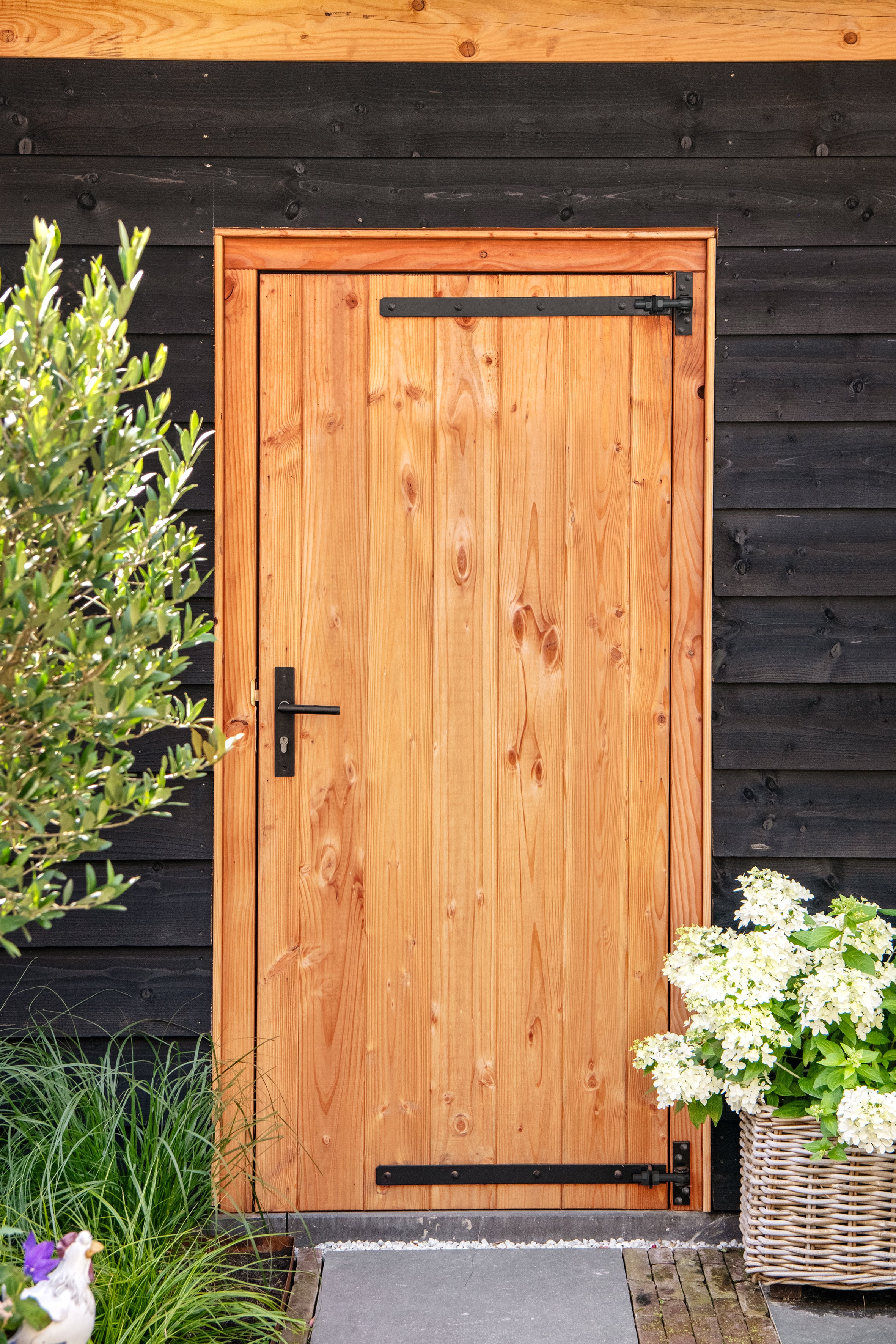 Douglas enkele dichte deur B1000xH2050mm buitenmaat, linksdraaiend