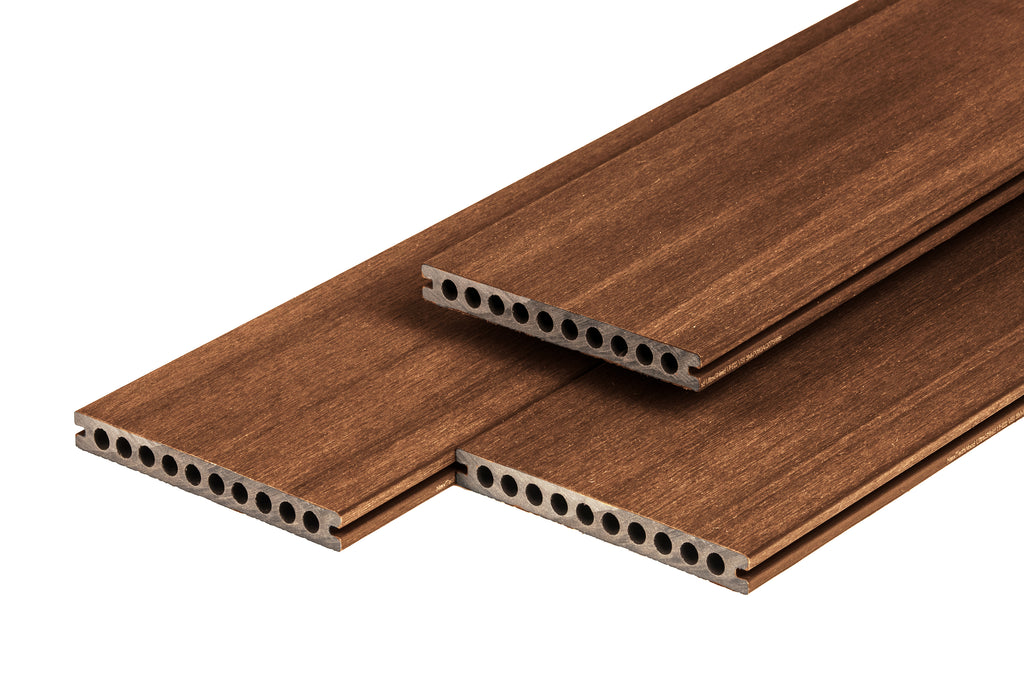 PuraShield composiet vlonderplank 2,3 x 21,0 x 300 cm, ipé, semi-massief, fijne houtnerf, clip systeem