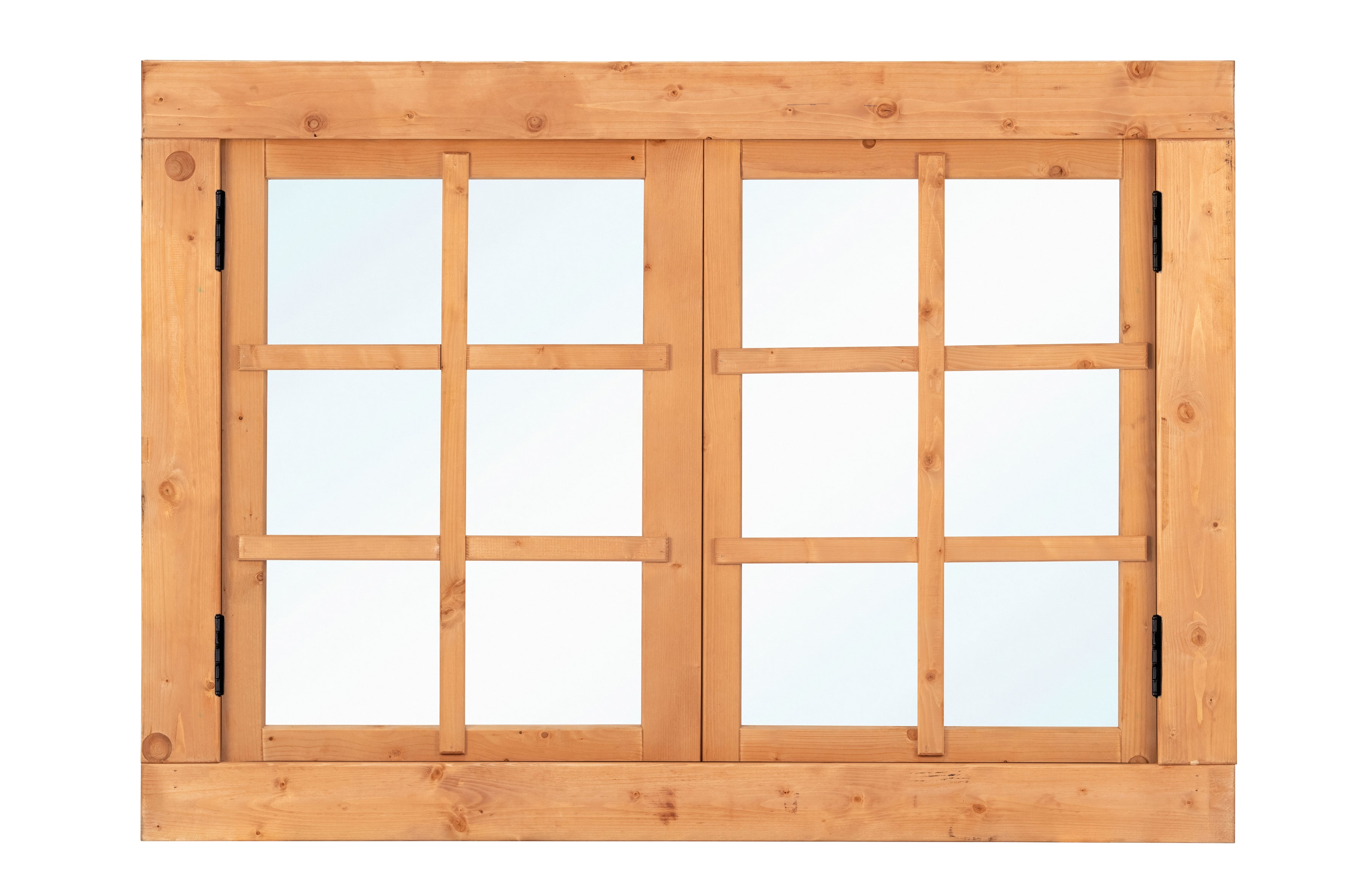Red Class Wood uitzetraam, 6-ruits, dubbel Uitzetraam B1252 x H900 mm buitenmaat (rvs beslagset)
