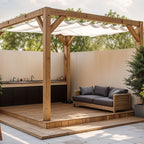 Harmonicadoek 290 x 400 cm wit