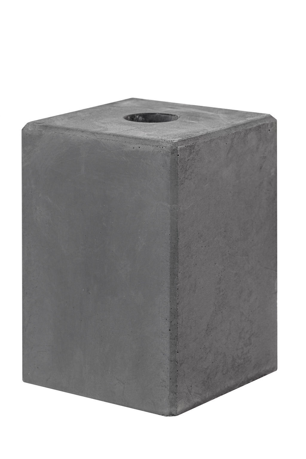Betonsokkel Antraciet 14,0 x 14,0 x 20,0 cm Gat Ø40 mm