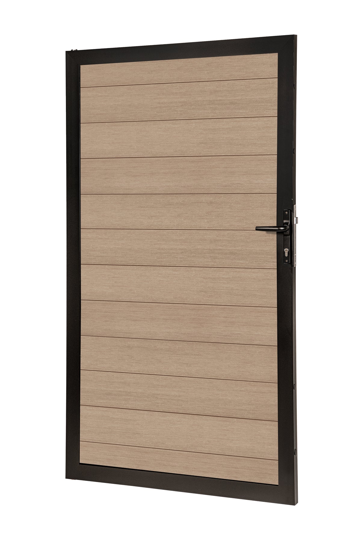 PuraFence aluminium poortframe 180,0 x 100,0 cm, zwart (incl. deurbeslag)