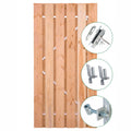Tuindeur Privacy Douglas met RVS inbouwslotset 140 x 195 cm