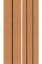 PuraDock composiet vlonderplank 2,2 x 14,6 x 290 cm, cedar, massief, 1 zijde 1 groef, 1 zijde 2 groeven, fijne houtnerf, clip systeem