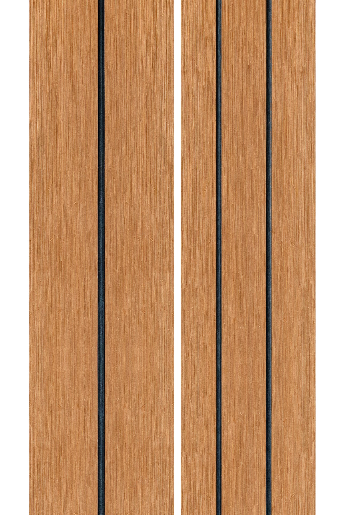 PuraDock composiet vlonderplank 2,2 x 14,6 x 290 cm, cedar, massief, 1 zijde 1 groef, 1 zijde 2 groeven, fijne houtnerf, clip systeem