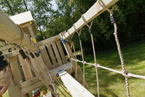 Aanbouwbrug speeltoestel Bridge, geschaafd grenen