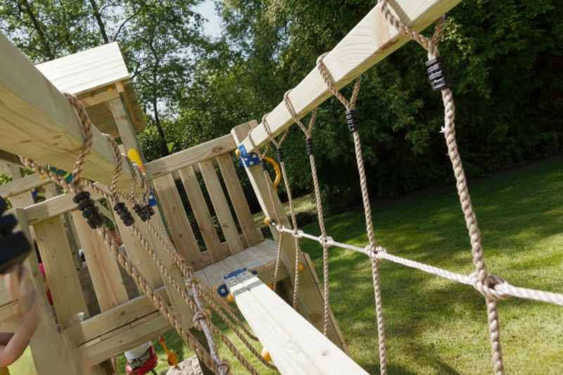 Aanbouwbrug speeltoestel Bridge, geschaafd grenen