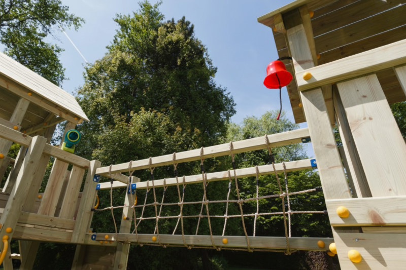 Aanbouwbrug speeltoestel Bridge, geschaafd grenen