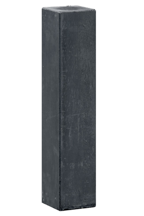 Berton© betonpoer 10,0 x 10,0 x 60,0 cm, antraciet, M16-bus, kleine velling