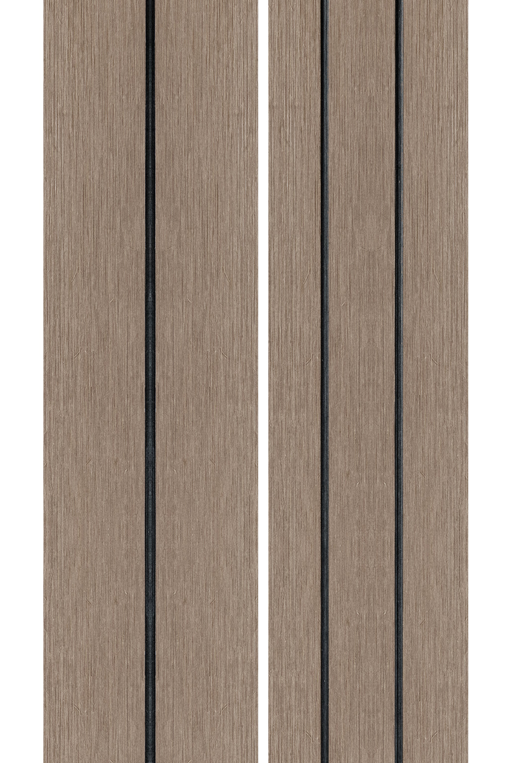 PuraDock composiet vlonderplank 2,2 x 14,6 x 290 cm, light grey, massief, 1 zijde 1 groef, 1 zijde 2 groeven, fijne houtnerf, clip systeem