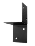 Pergola muurelement voor 12 x 12 cm balken, rechts, zwart gepoedercoat, incl. bevestigingsset