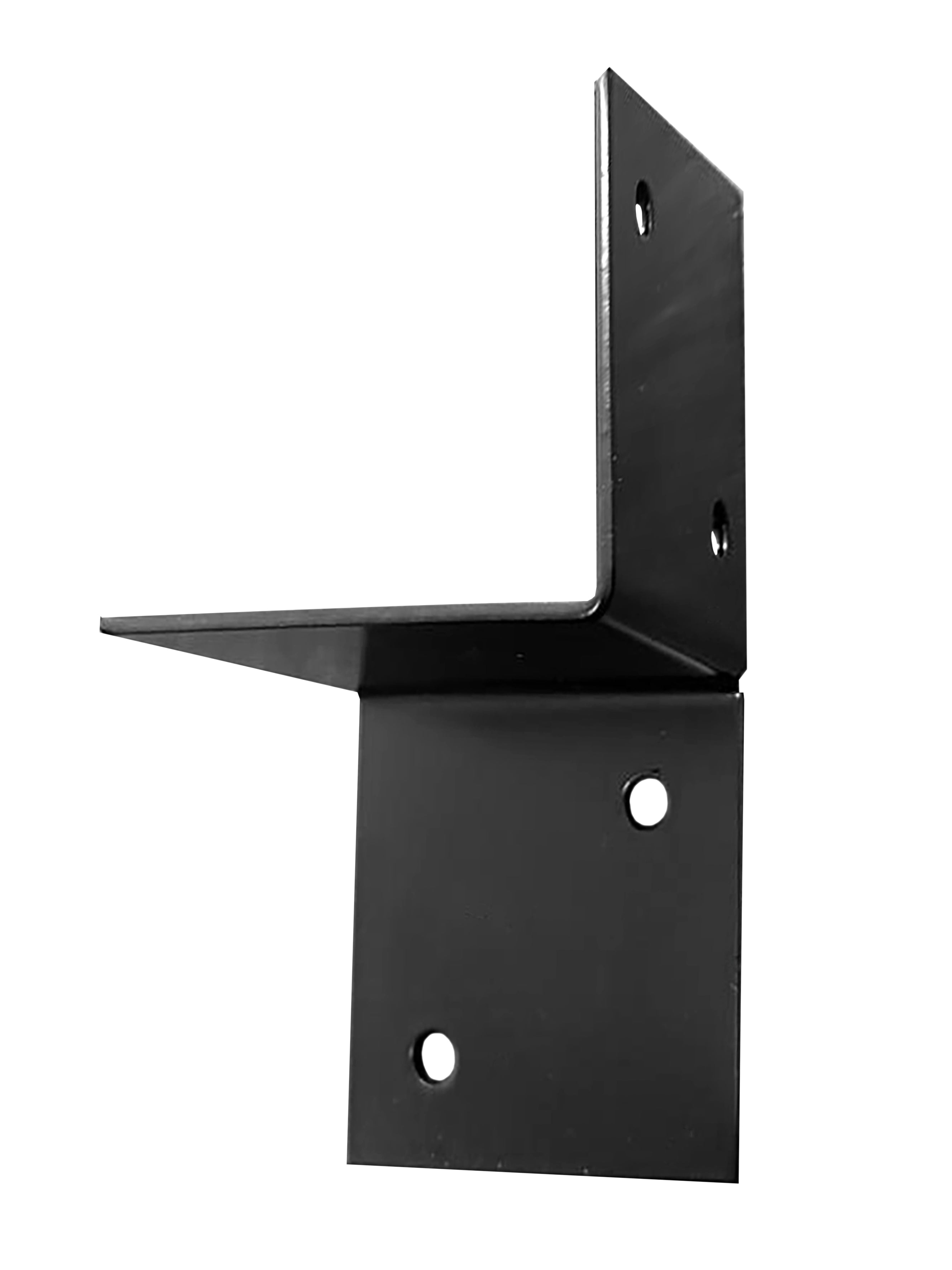 Pergola muurelement voor 12 x 12 cm balken, rechts, zwart gepoedercoat, incl. bevestigingsset