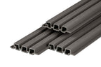PuraTech 30 composiet triple profiel 3,3 x 17,0 x 290 cm, dark grey, fijne houtnerf