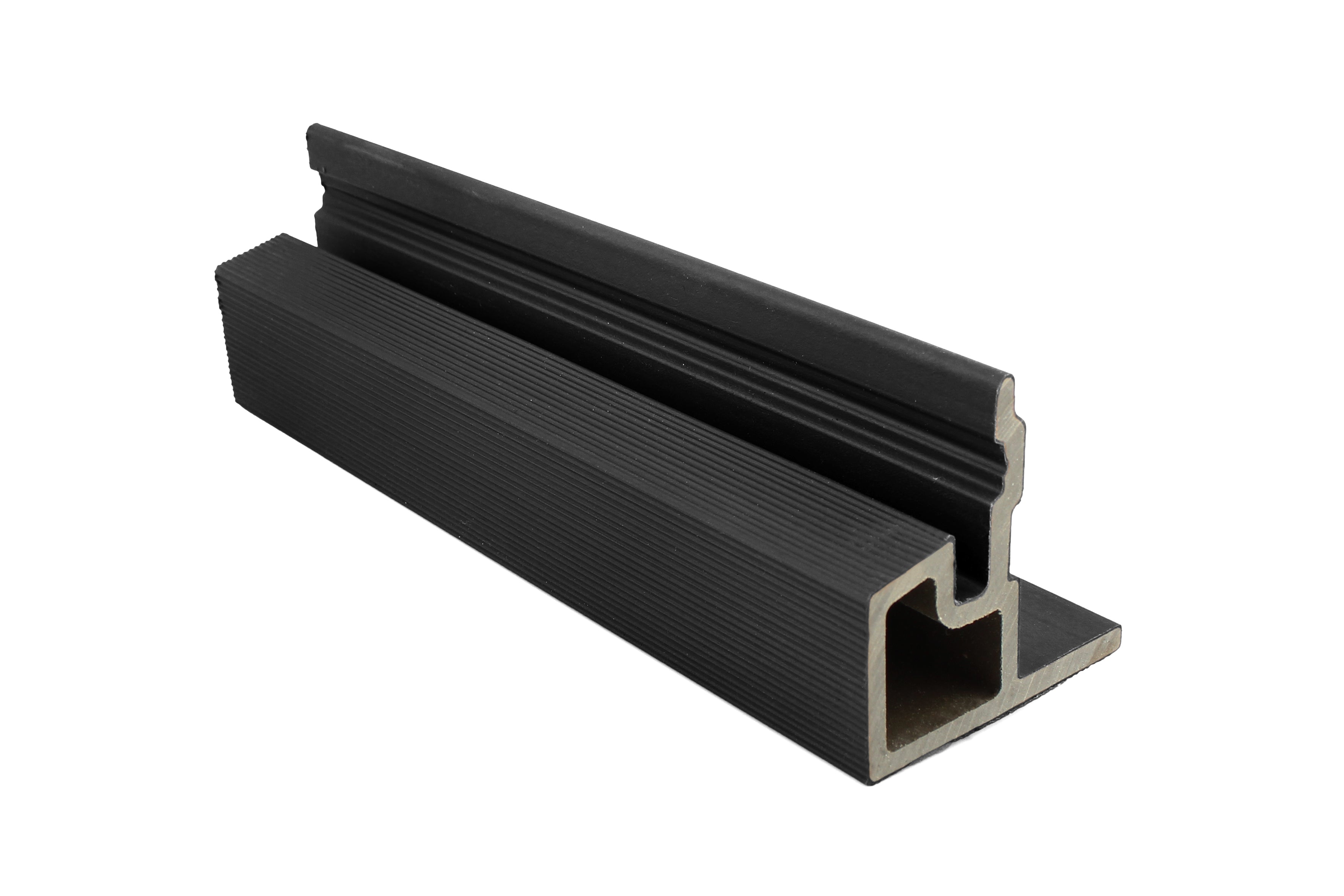 PuraTech composiet eindprofiel 5,8 x 5,8 x 290 cm, ebony black
