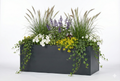 Seneca 200 – Dubbelwandige bloembak antraciet – 200 x 100 x 76 cm