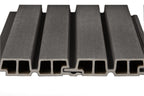 PuraTech 55 composiet dubbel profiel 3,3 x 17,0 x 390 cm, dark grey, fijne houtnerf