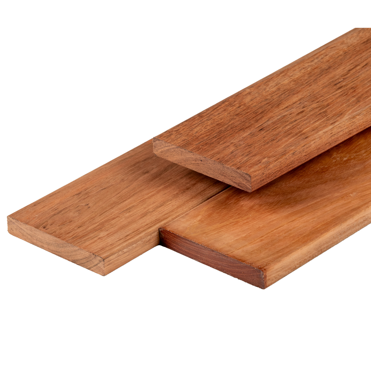 Jatoba hardhout vlonderplank 2,1 x 14,5 x 580 cm, kunstmatig gedroogd, geschaafd, FAS