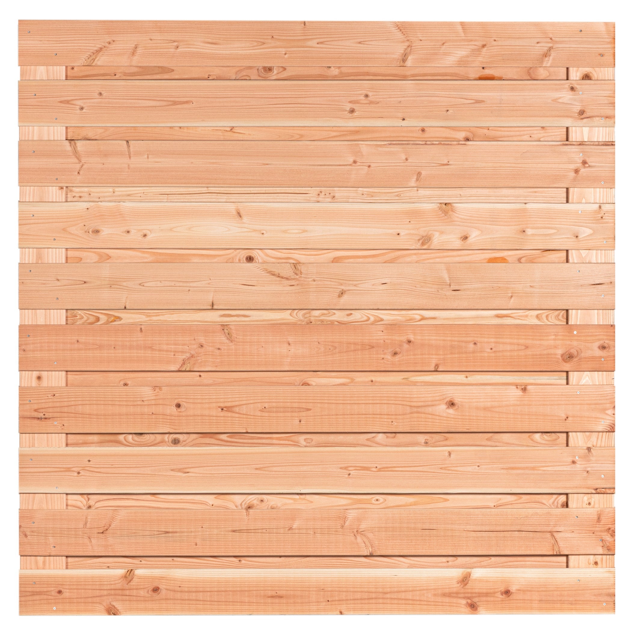 Tuinscherm Jasmund, douglas, RVS-geschroefd, horizontaal, 21-planks (19+2) 180 x 180 cm
