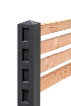 Berton©-plantsoen paal Dommel antraciet 12,0 x 12,0 x 100 cm