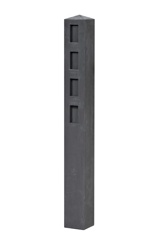 Berton©-plantsoen paal Dommel antraciet 12,0 x 12,0 x 100 cm