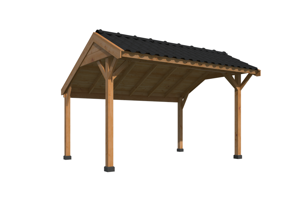 Kapschuur Economy basispakket Red Class Wood 400 x 300 cm