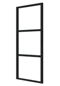 Steellook glaswand 116 x 212 cm, zwart